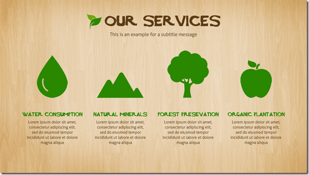 Nature - WOW Presentation Template - Our Services